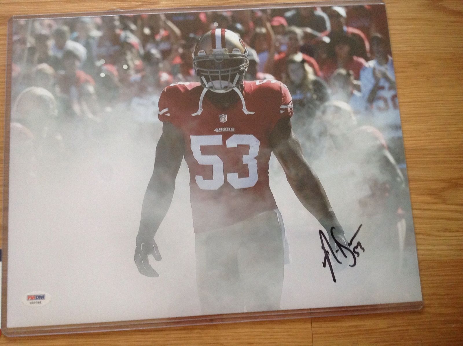 Navorro Bowman Signed 11x14 Photo San Francisco 49ers PSA DNA COA Autographed a