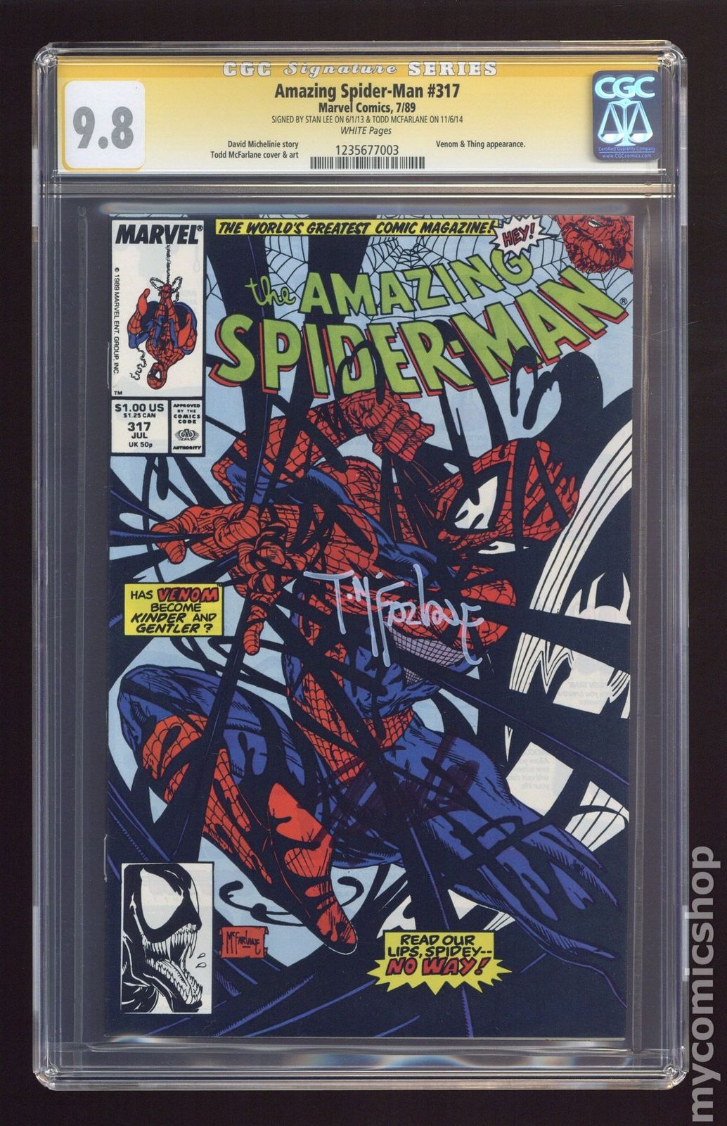 Amazing Spider-Man (1963 1st Series) #317 CGC 9.8 SS 1235677003