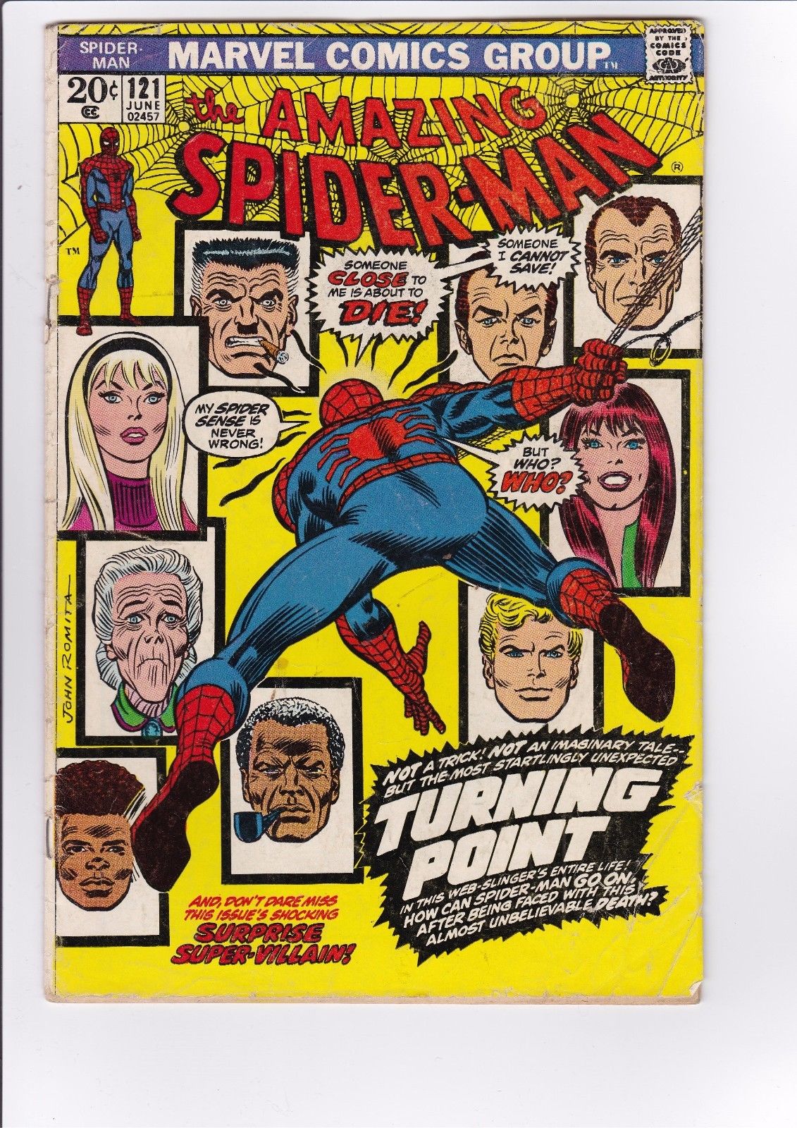 The Amazing Spider-Man #121 (W Marvel B) VG-! HIGH RES SCANS!