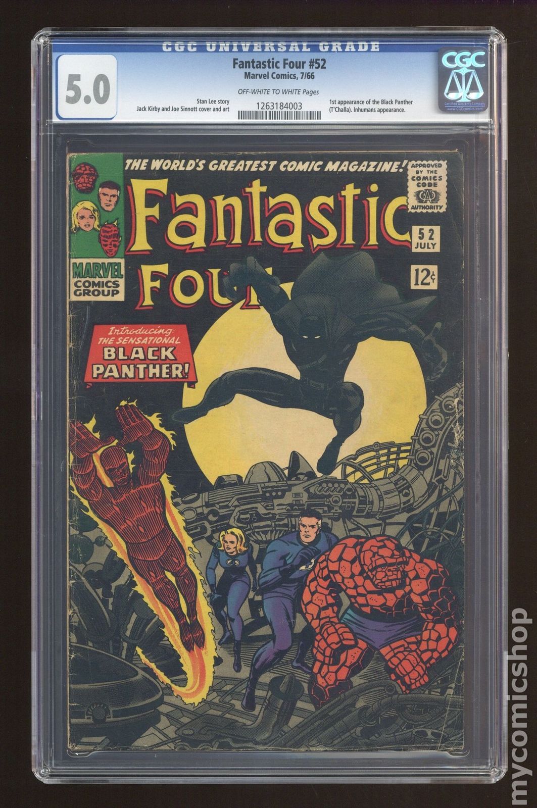 Fantastic Four (1961 1st Series) #52 CGC 5.0 1263184003