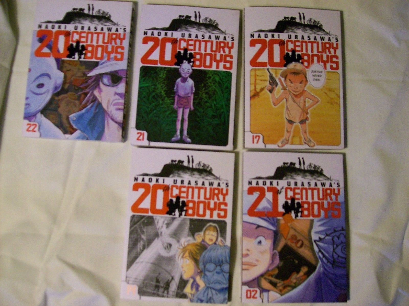 20th Century Boys Manga Lot of 5 Books Good Condition