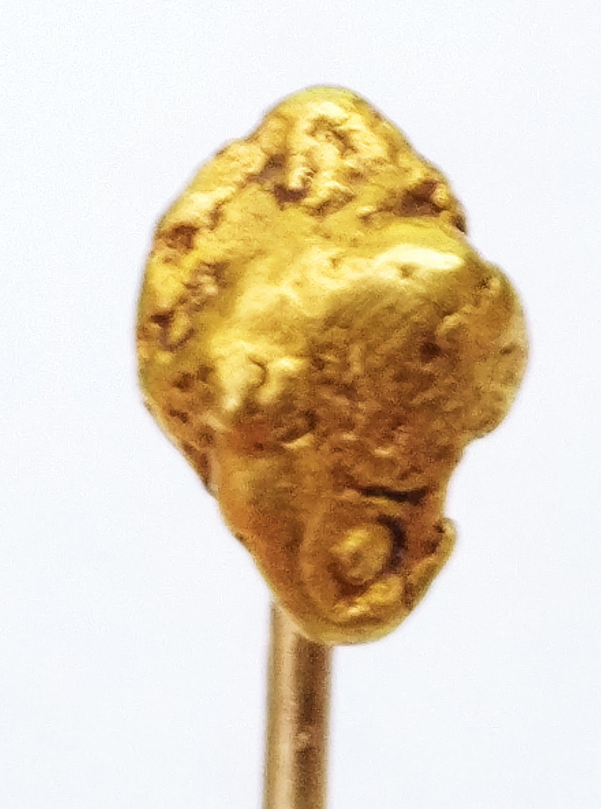 #602 - Natural GOLD NUGGET Lapel Pin - Vintage or Antique  approx 1.7 gr