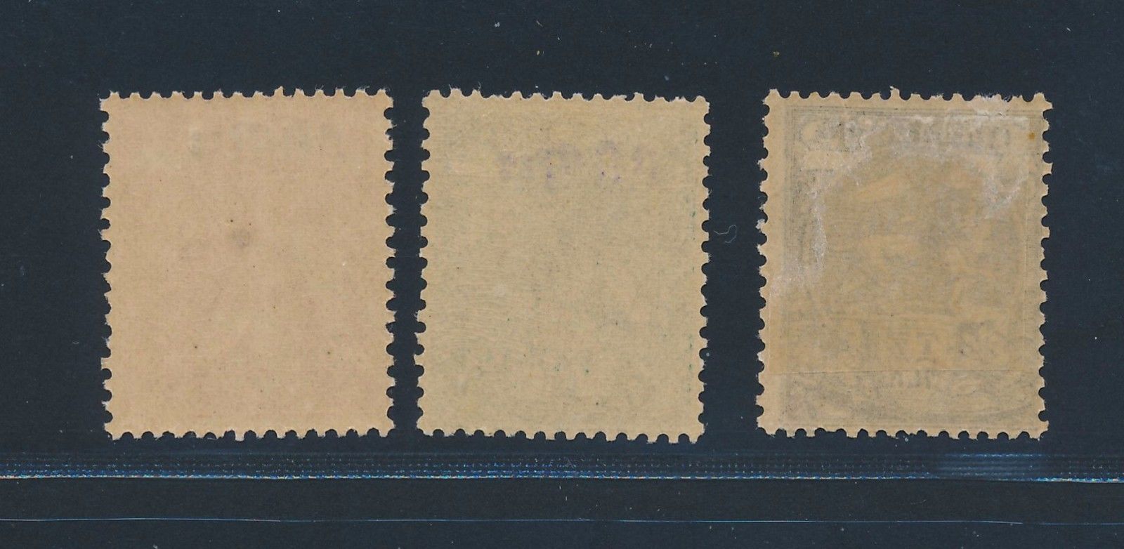 4117) ETHIOPIA, MI. 1-2,7 IIIa MINT HINGED, BOSTA-OVERPRINT, SUPERB