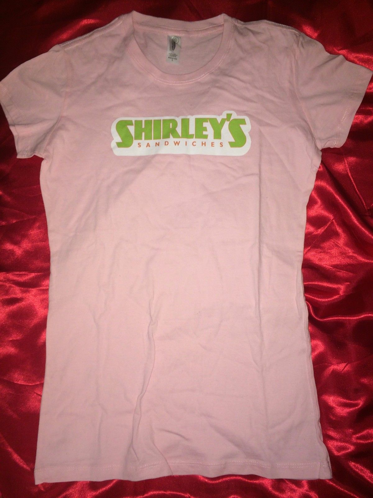 Community - Screen-Used Prop Subway Shirt & Shirley's Sandwiches Shirt! Harmon!