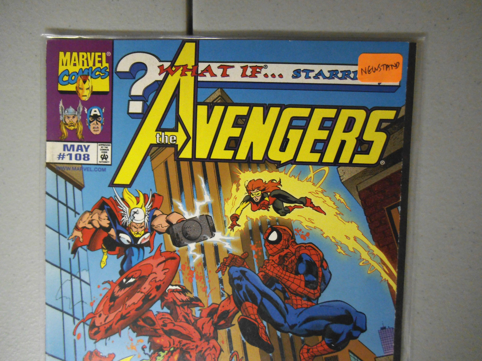 What If 108 NM 9.0 Rare Newstand Variant Avengers Maximum Carnage Spider-Man HTF