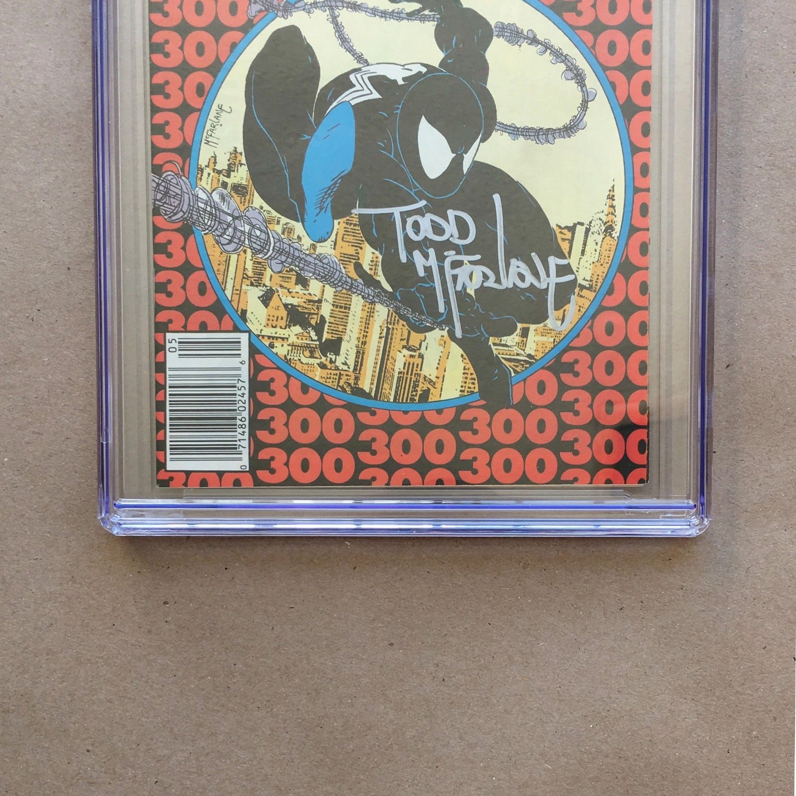 Todd McFarlane Signed The Amazing Spider-Man #300 CGC Marvel Comic Book Venom