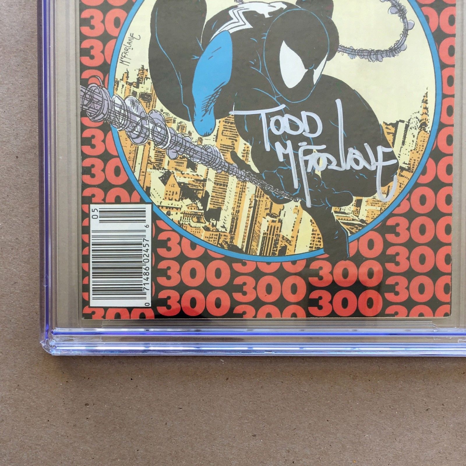 Todd McFarlane Signed The Amazing Spider-Man #300 CGC Marvel Comic Book Venom