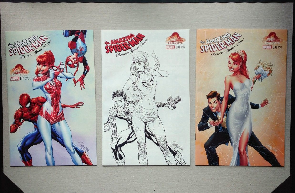 Amazing Spider-Man Renew Your Vows #1 J Scott Campbell Variant Set NM+ CGC Ready