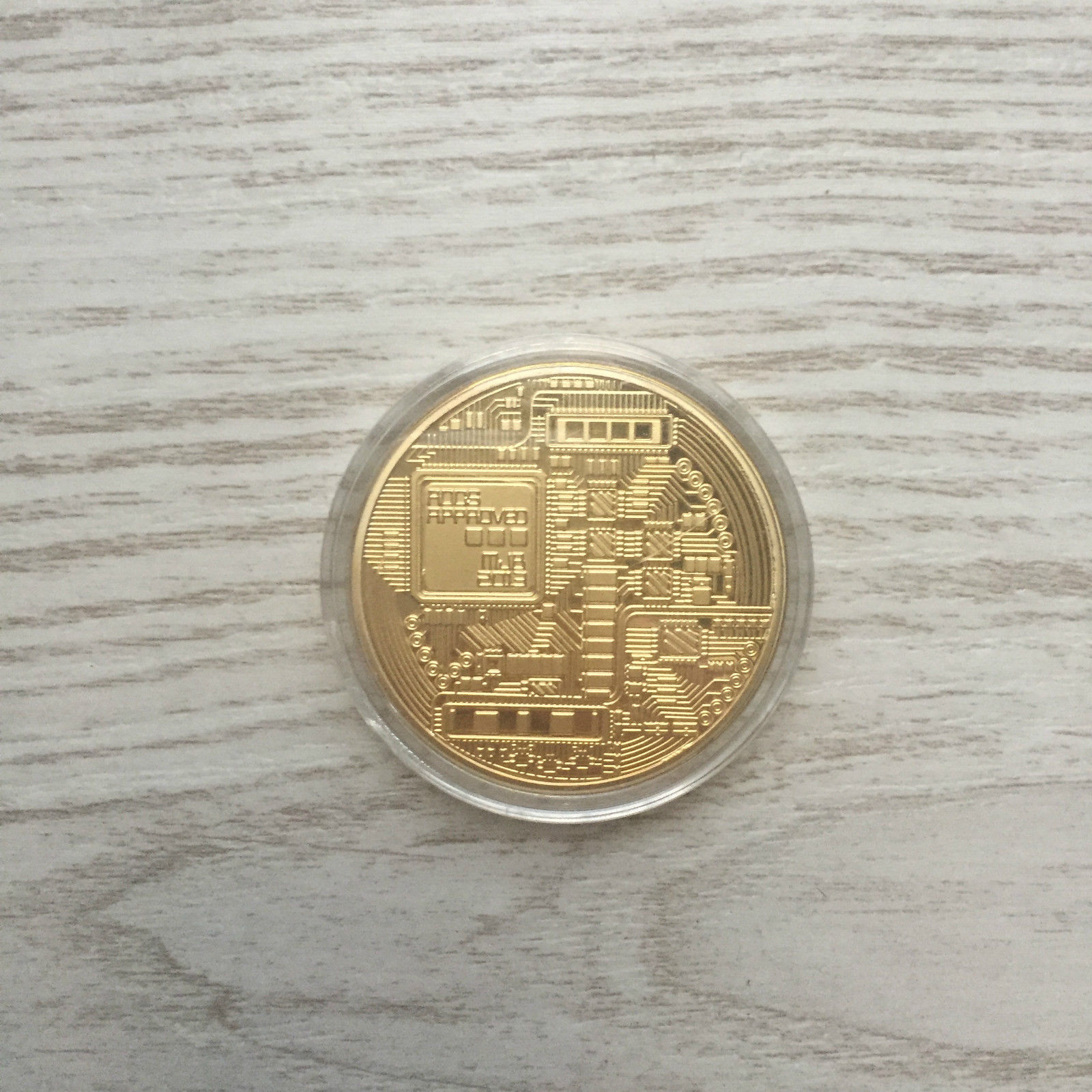 BITCOIN BTC MONEDA FÍSICA COLECCIONABLE CASASCIUS 2013 COIN COLLECTABLE  PHYSIC