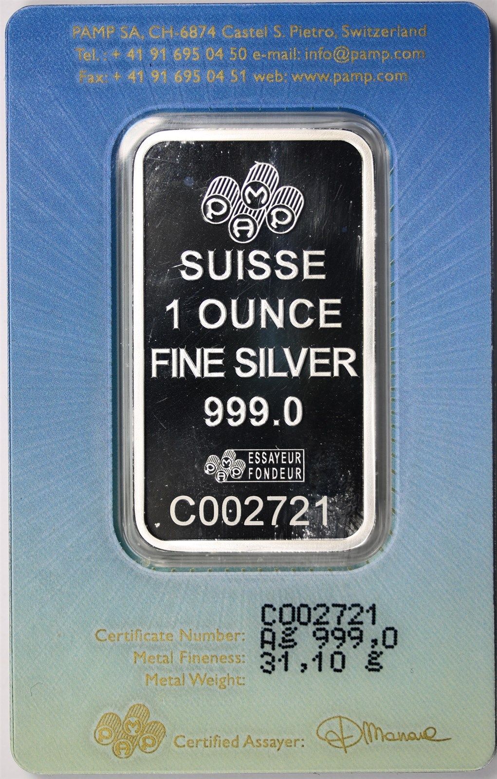 PAMP Suisse Romanesque Cross Religious Series Silver Bar 1 oz .999 Fine Sealed