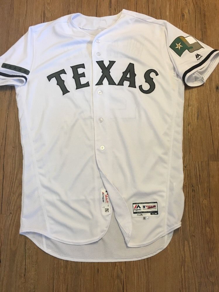 Tony Beasley Memorial Day Texas Rangers Game Used Jersey 2017