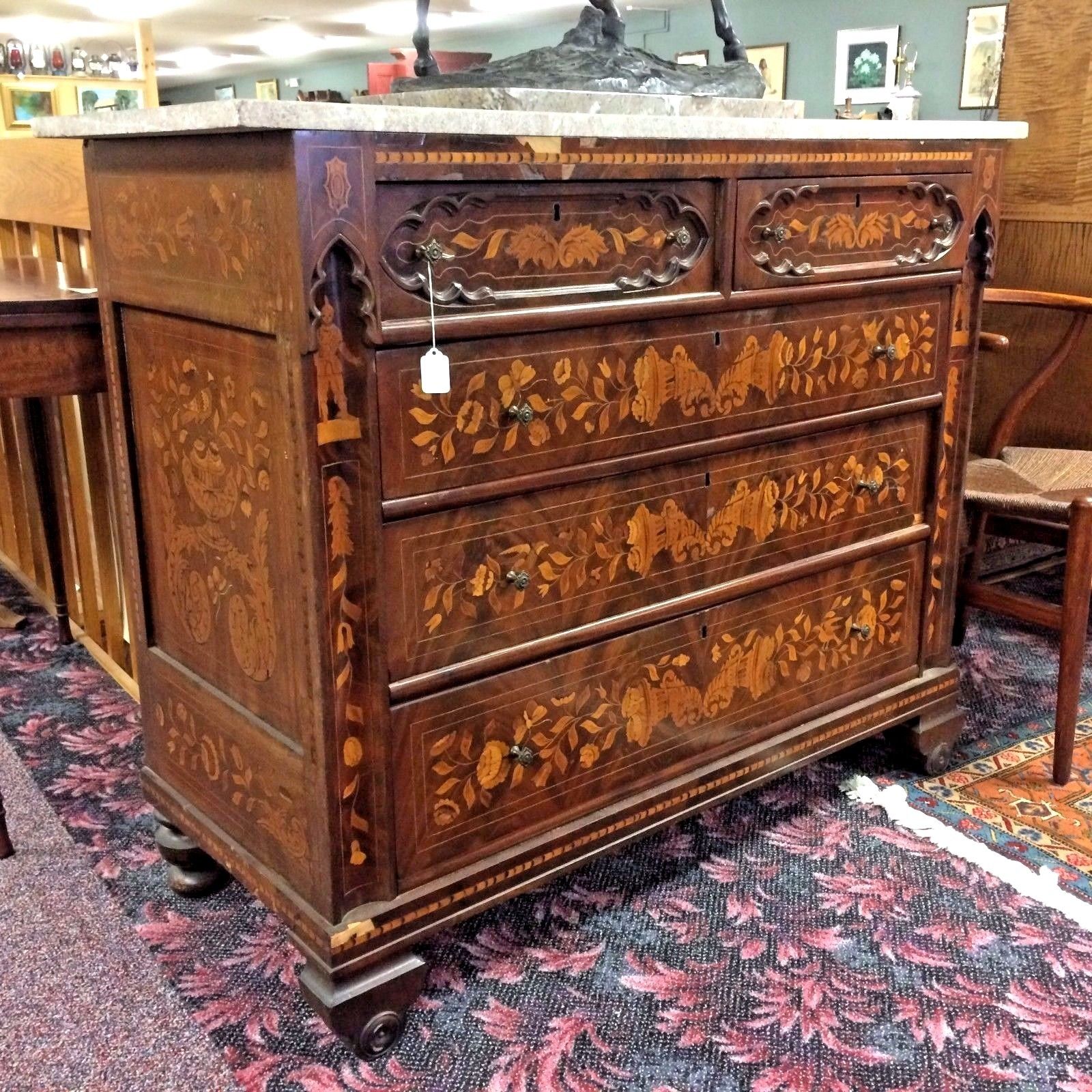 18th-19th Century Dutch Inlaid Chest of Drawer