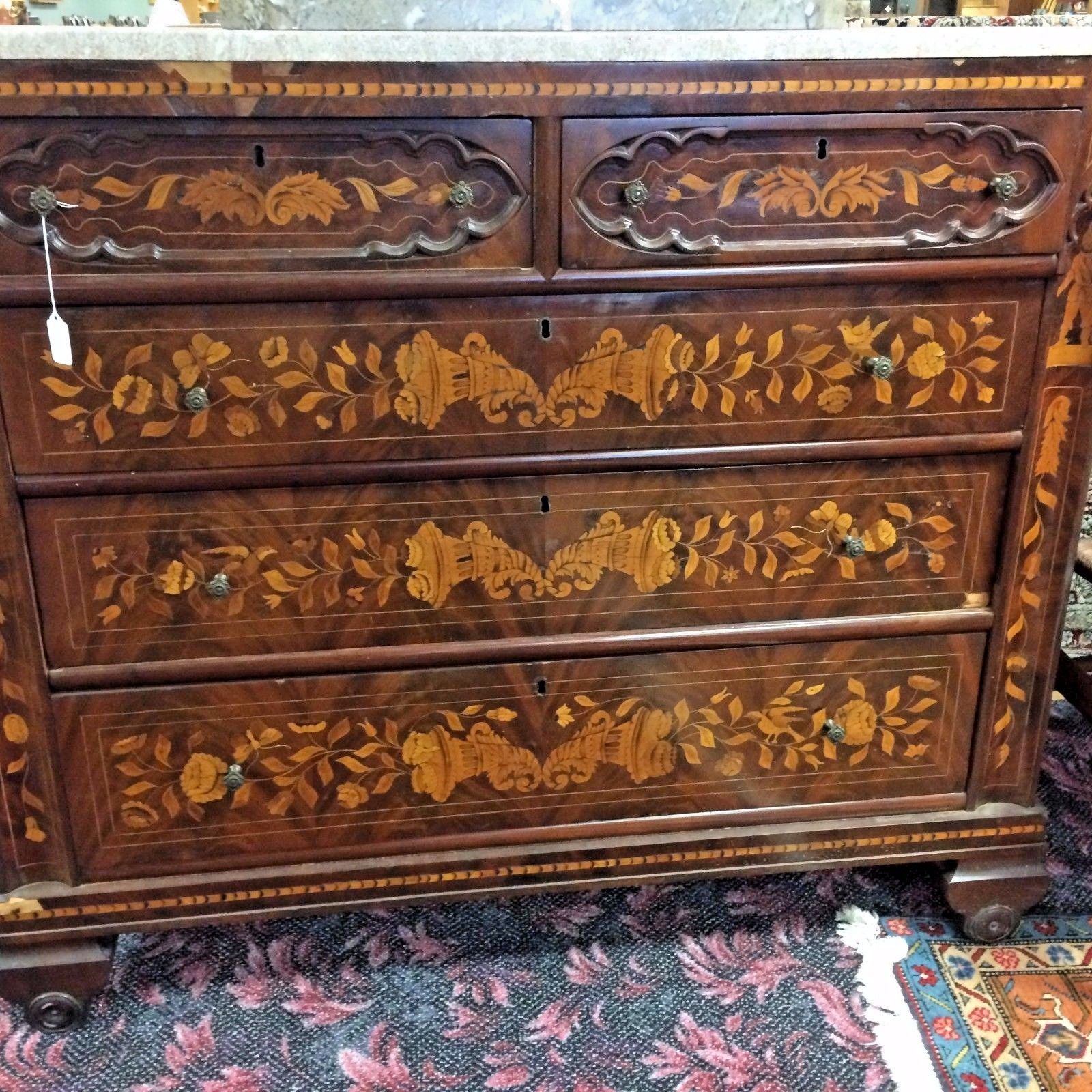 18th-19th Century Dutch Inlaid Chest of Drawer