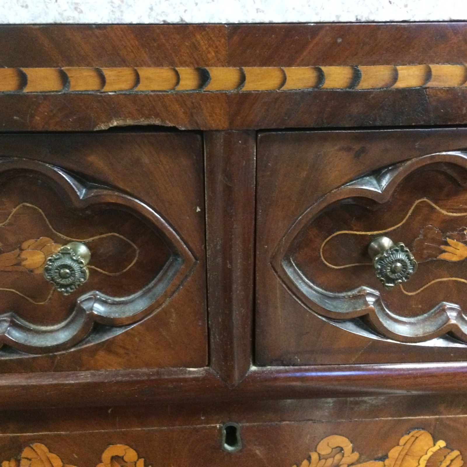 18th-19th Century Dutch Inlaid Chest of Drawer