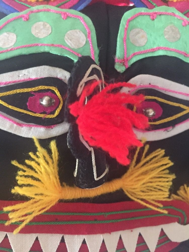 Chinese Tiger Hat Child's Northern China/Mongolia Hand Embroidery