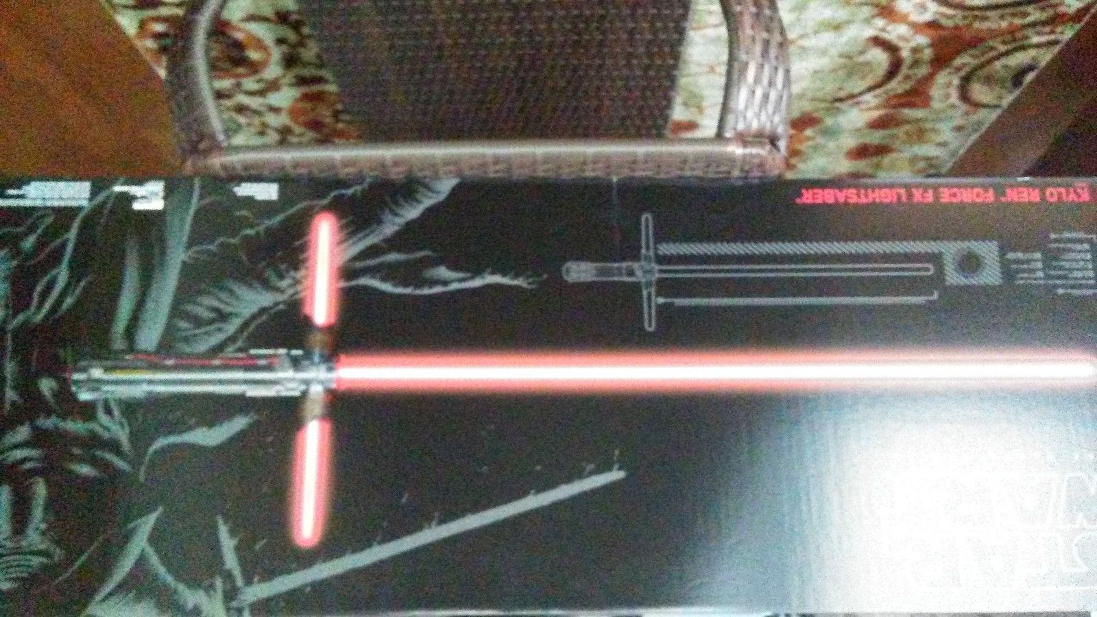 KYLO REN Deluxe Force FX LIght Saber Star Wars Black Series Force Awakens NEW