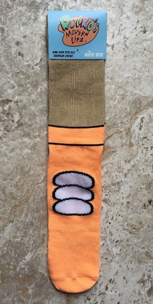 Nick Box Nicktoons Rewind Rocko's Modern Life Cosplay Socks New With Tag