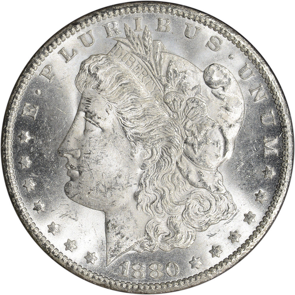 1880-CC US Morgan Silver Dollar $1 - GSA Holder - Uncirculated Grade