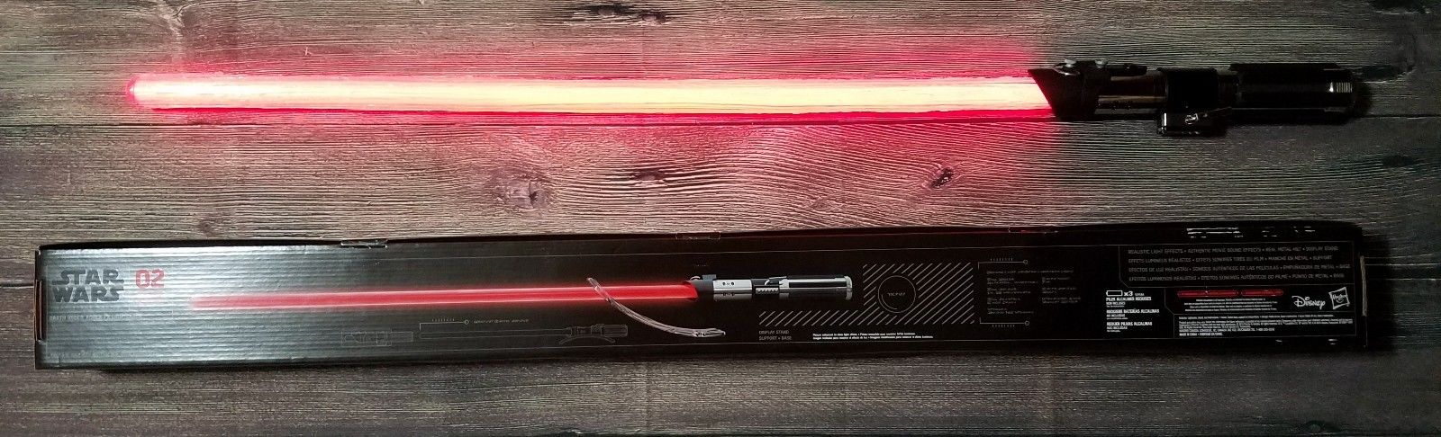 Star Wars Vader Force FX Lightsaber with custom Realistic Effect Blade Cover