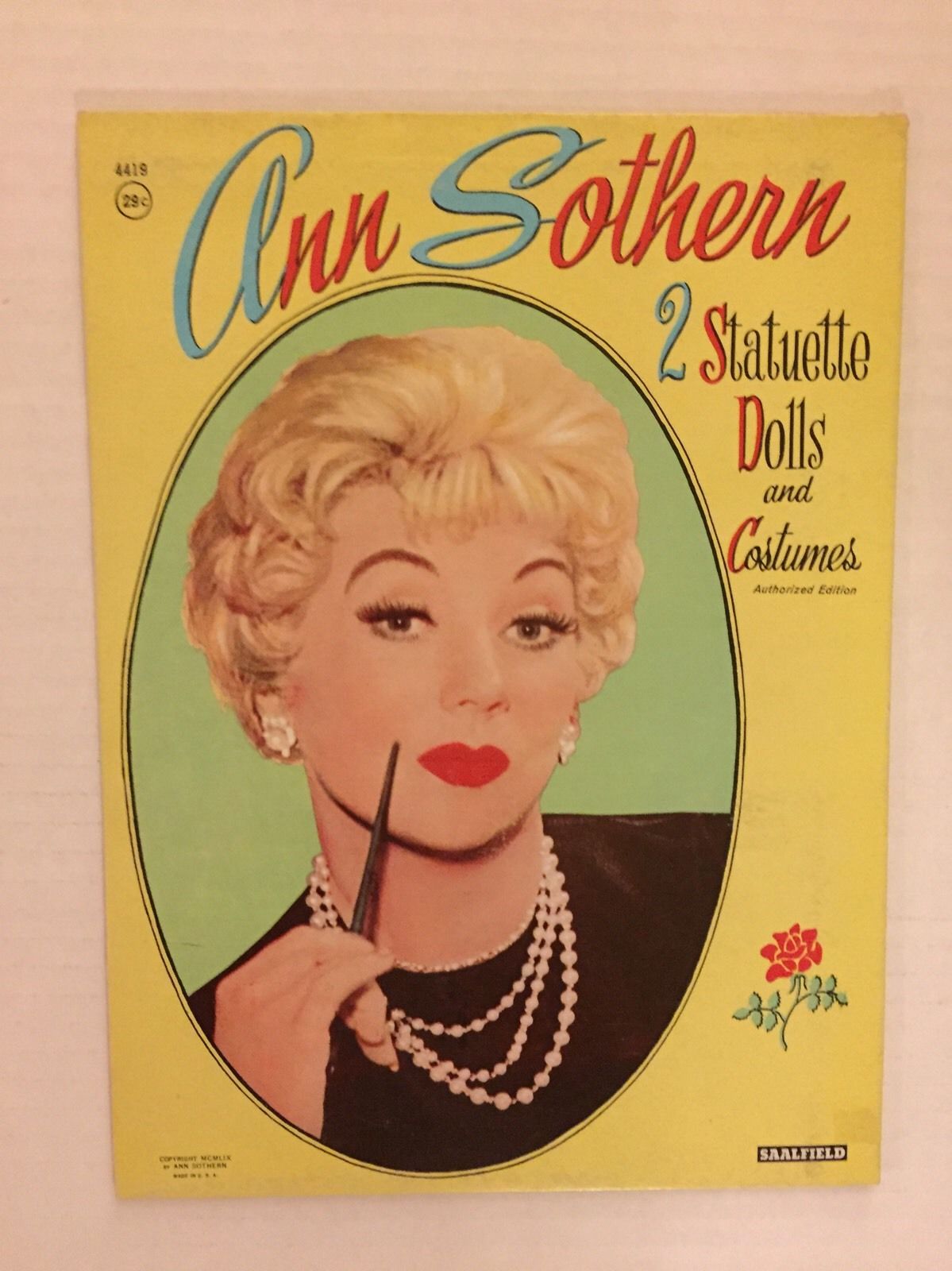 VINTAGE Paper Doll - Ann Sothern - Saalfield