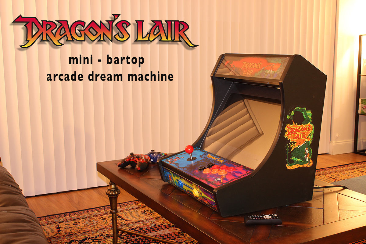 Dragon's Lair / Space Ace CUSTOM Mini bartop ARCADE GAME machine CABINET MAME