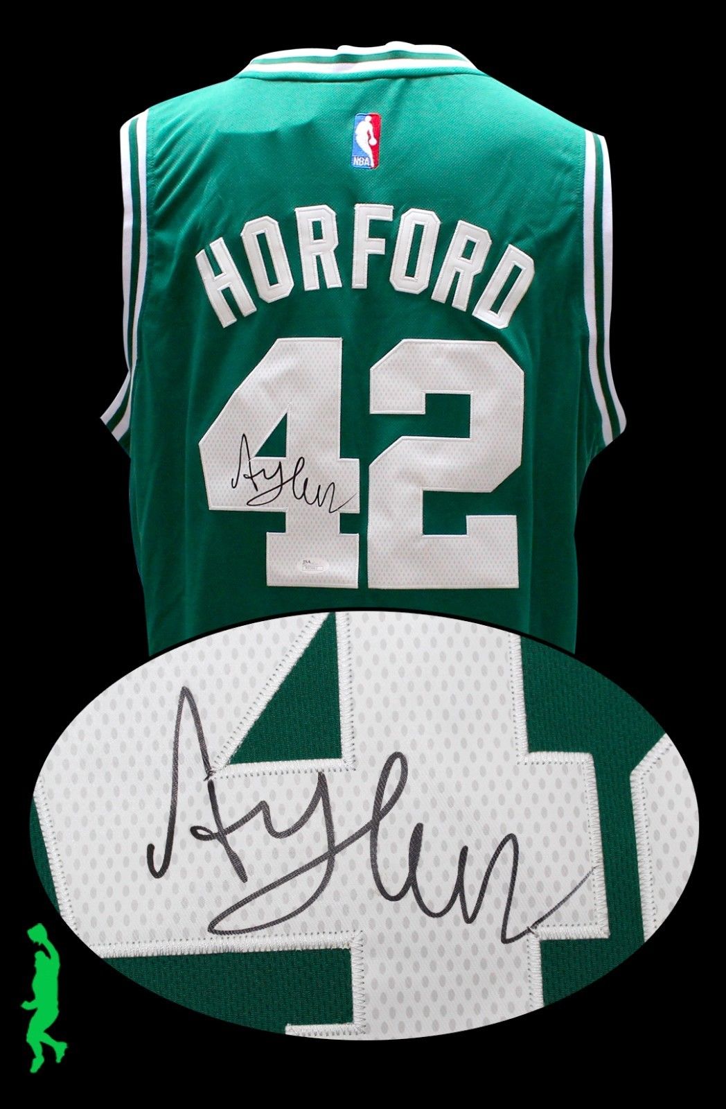 AL HORFORD AUTOGRAPHED SIGNED BOSTON CELTICS BASKETBALL JERSEY NBA JSA COA