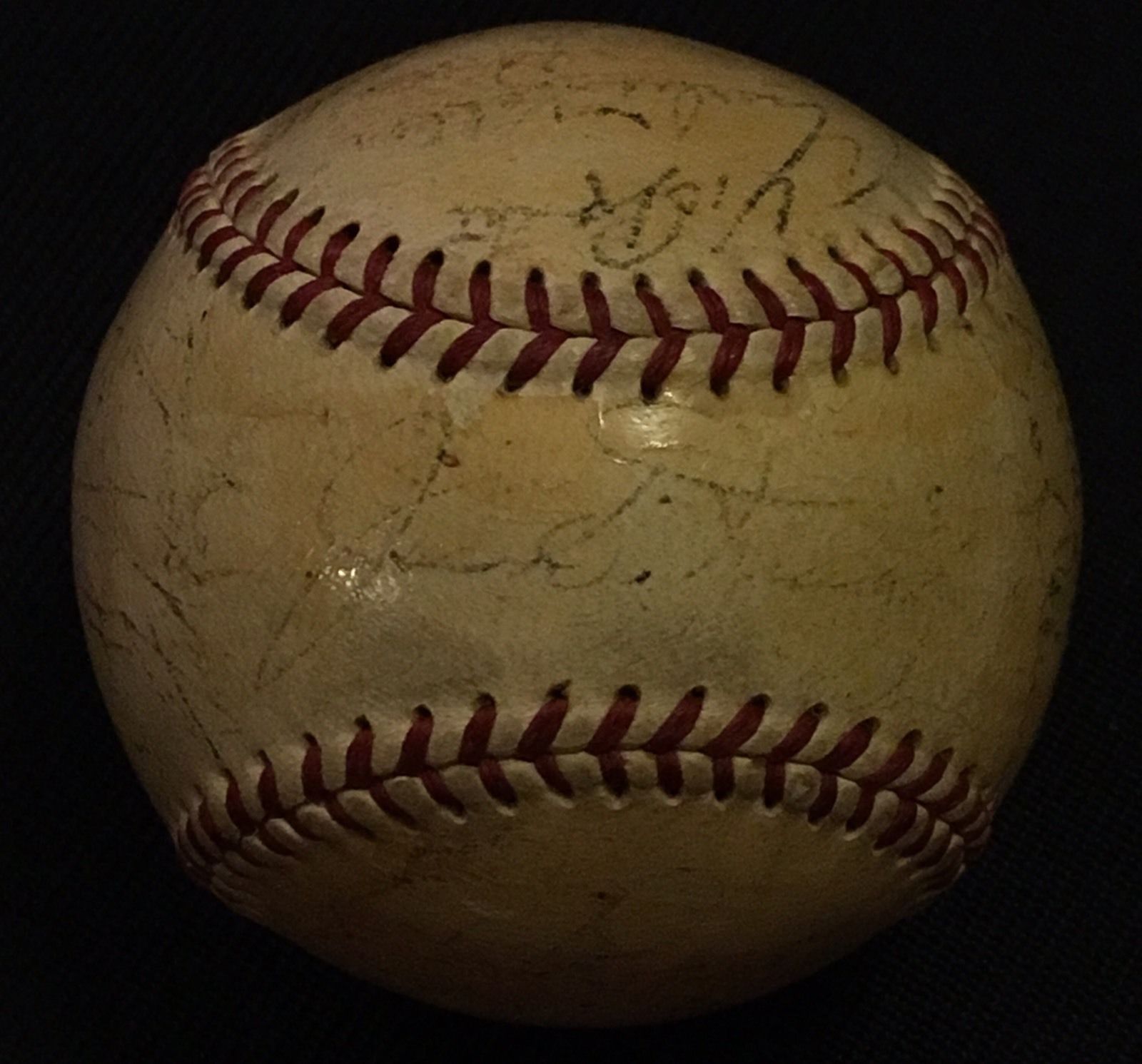 1949 NEW YORK YANKEES WORLD SERIES CHAMPION SIGNED AUTOGRAPHED OMLB BASEBALL JSA