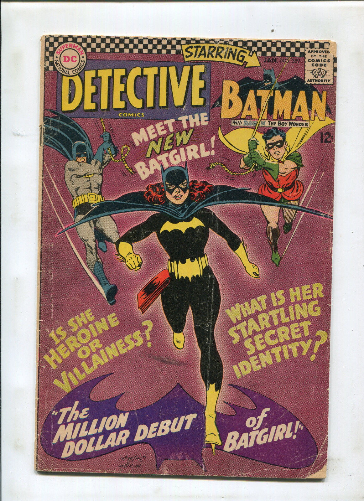 DETECTIVE #359 (4.0) 1ST APPEARANCE OF BATGIRL! HUGE SILVER AGE KEY!