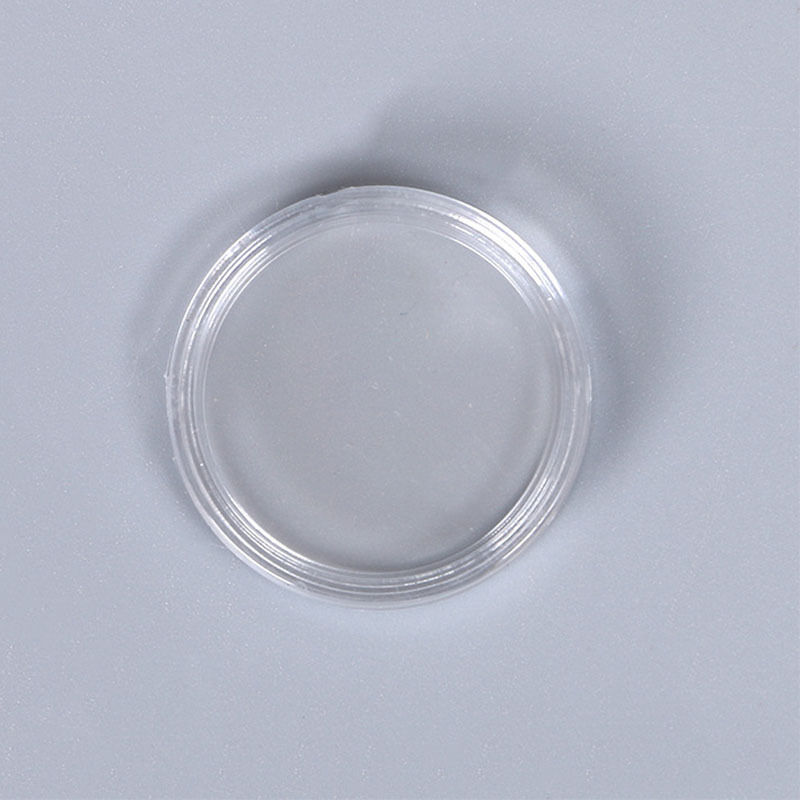 GUT 100PCS Clear Round Plastic Coin Capsules Containers Coin Protector Case 27mm