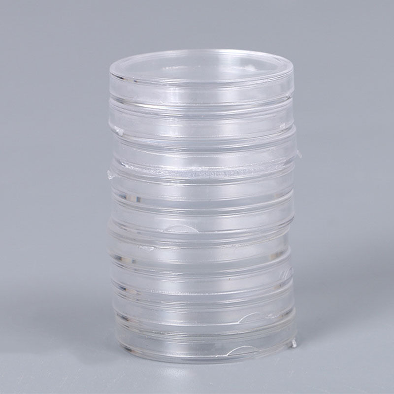 GUT 100PCS Clear Round Plastic Coin Capsules Containers Coin Protector Case 27mm