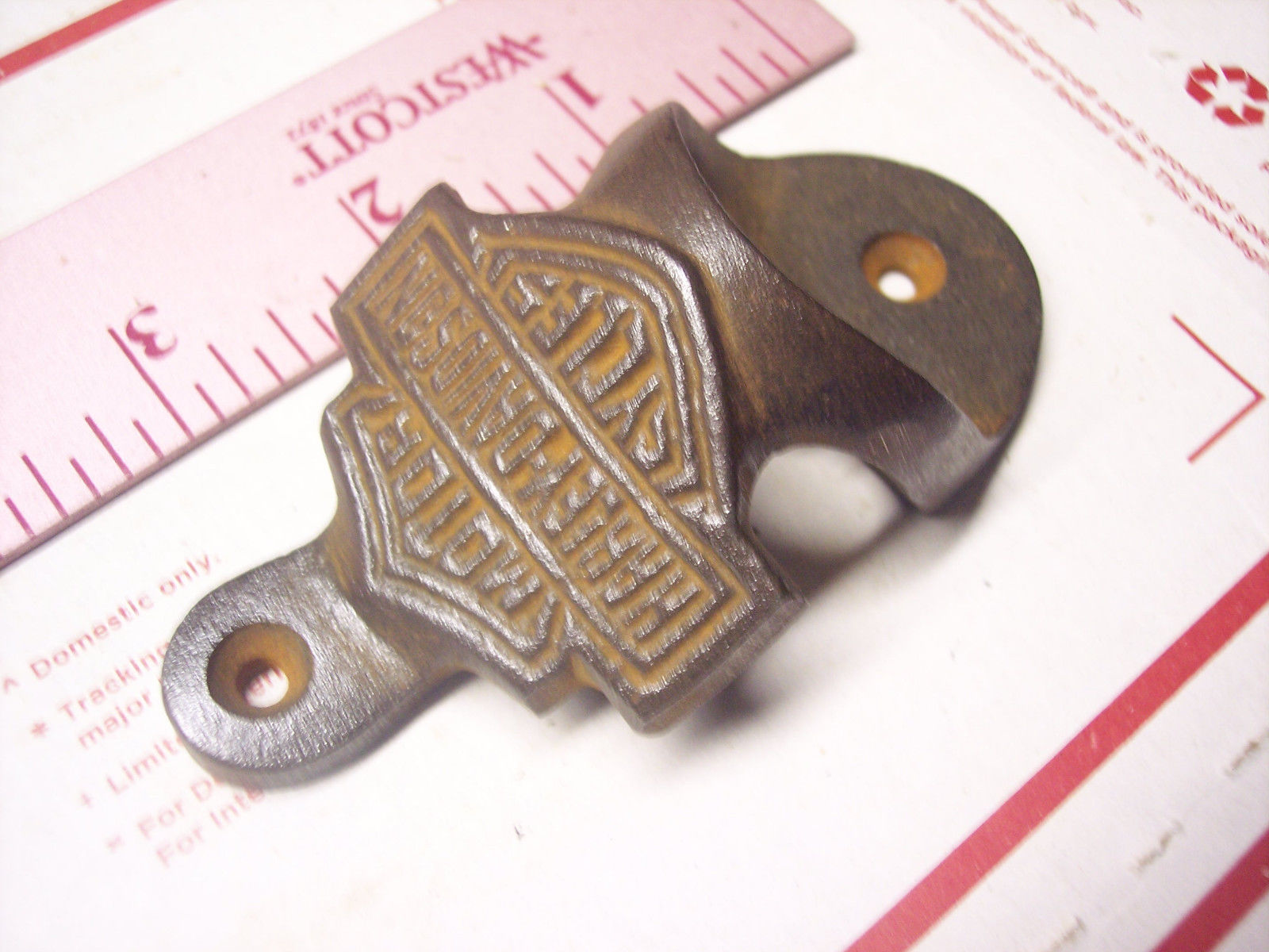 Antique vintage Harley Davidson motorcycle  iron Beer Bottle Opener tools part