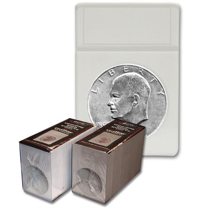 5 BCW Silver Dollar 38.1mm Premium Display Slab Coin Storage Holder + INSERTS