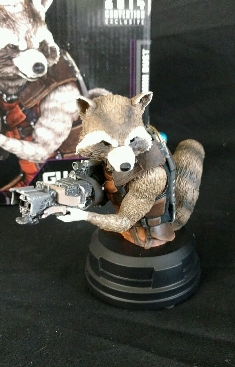 Sdcc 2014 Guardians of the Galaxy Rocket Raccoon Gentle Giant mini bust 487/800