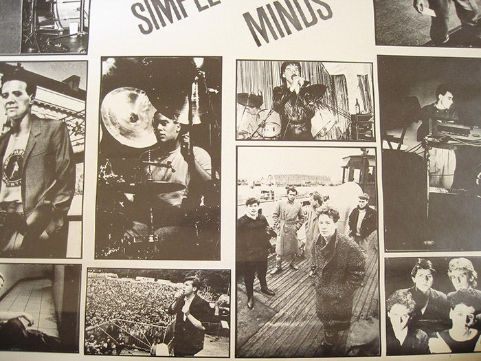 ORIGINAL!! 80s vtg SIMPLE MINDS band promo POSTER tour CONCERT art MUSIC NOS