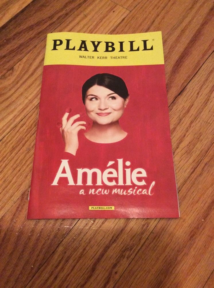 AMELIE a new musical NYC Playbill MARCH 2017 WALTER KERR THEATRE NY PHILLIPA SOO