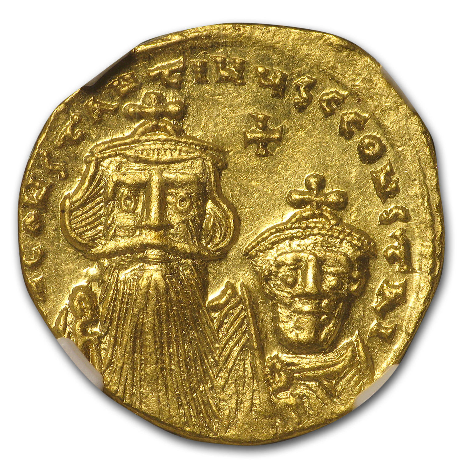 Byzantine Gold Constans II, Constant. IV (654-668 AD) NGC (Vault) - SKU #152756