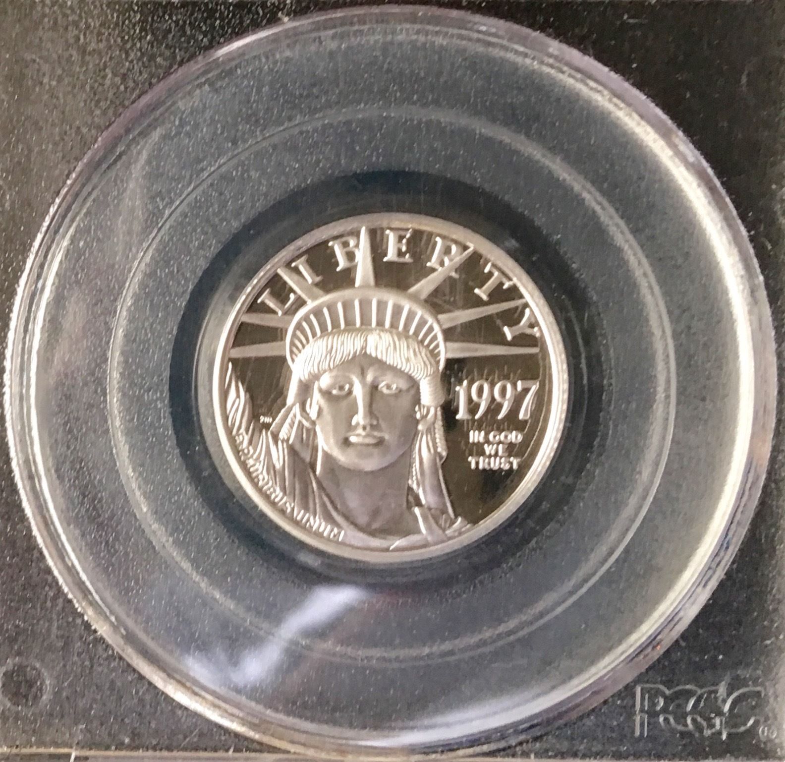 1997-W $25 Platinum Statue of Liberty PR70DCAM PCGS