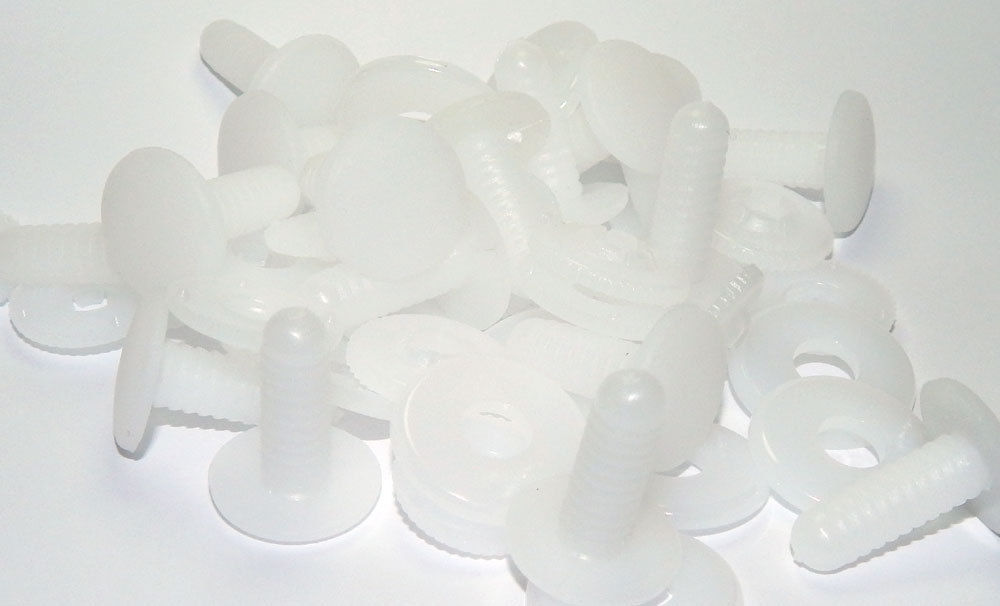 5 Plastic Safety Joints 30 mm for Soft Toys, Dolls & Teddy Crafts