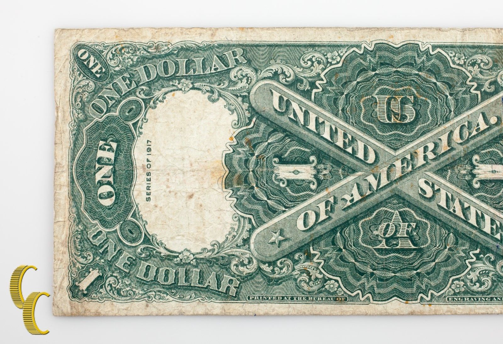 Series of 1917 $1 US Note Large Size Red Seal Speelman/White (F Condition)