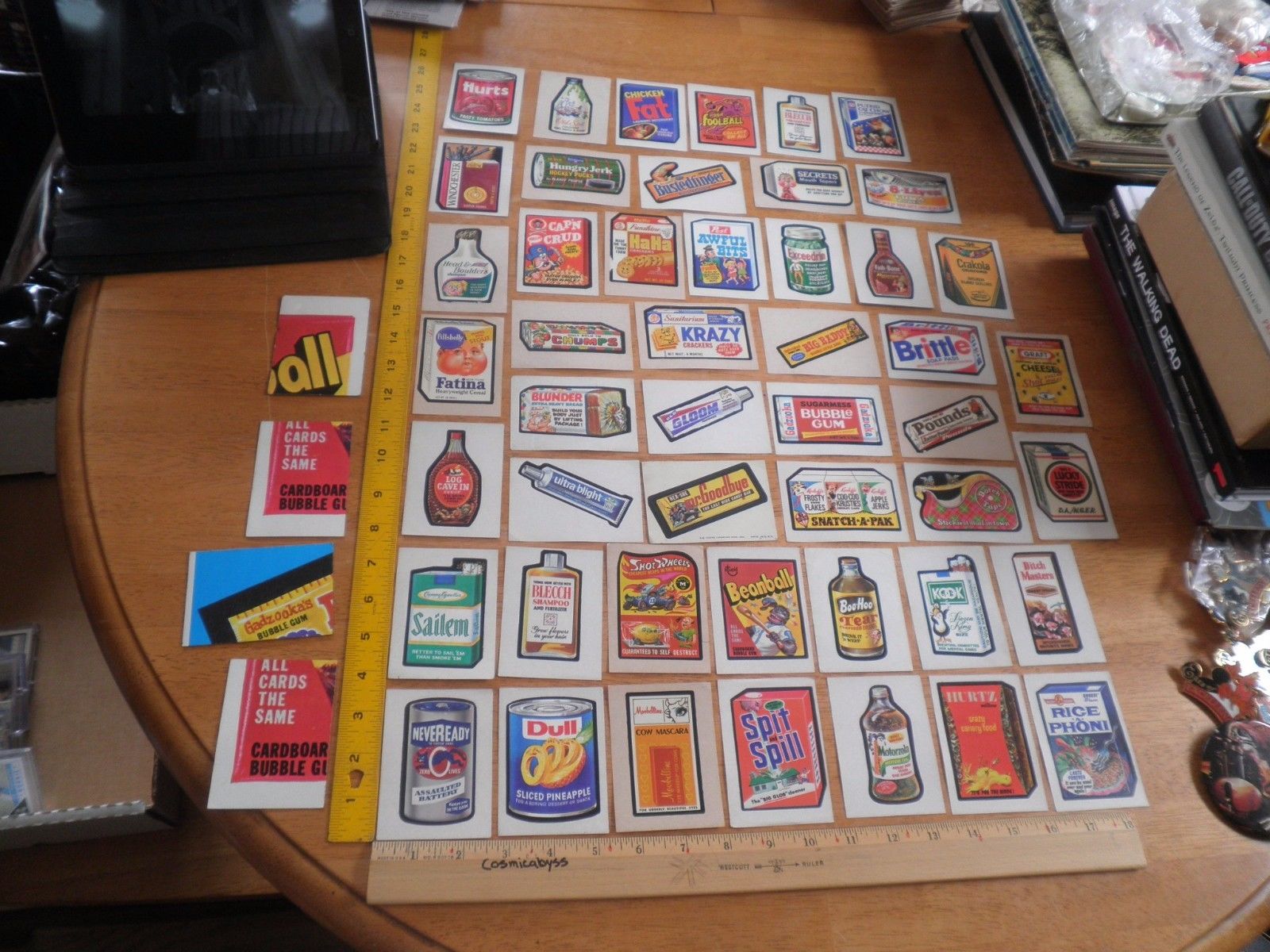 Wacky Packages 1970s 3rd series lot of 48 wacky packs stickers