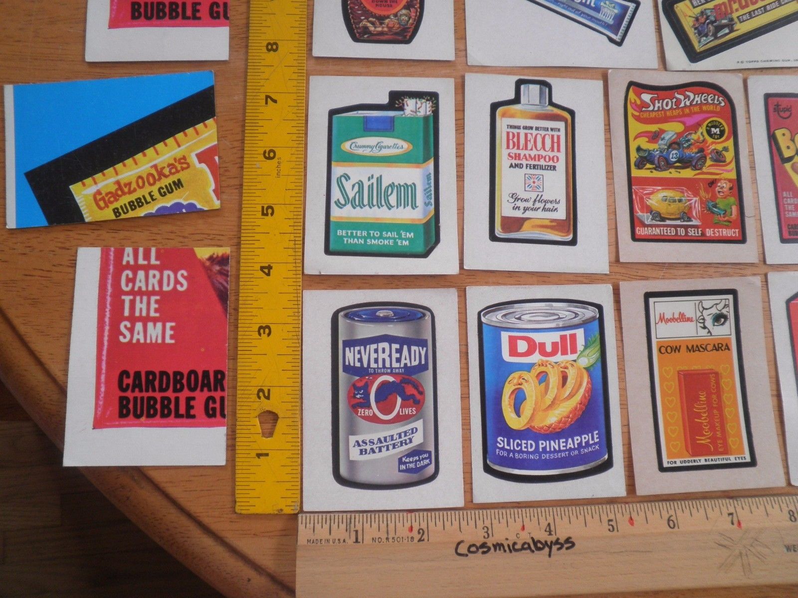 Wacky Packages 1970s 3rd series lot of 48 wacky packs stickers