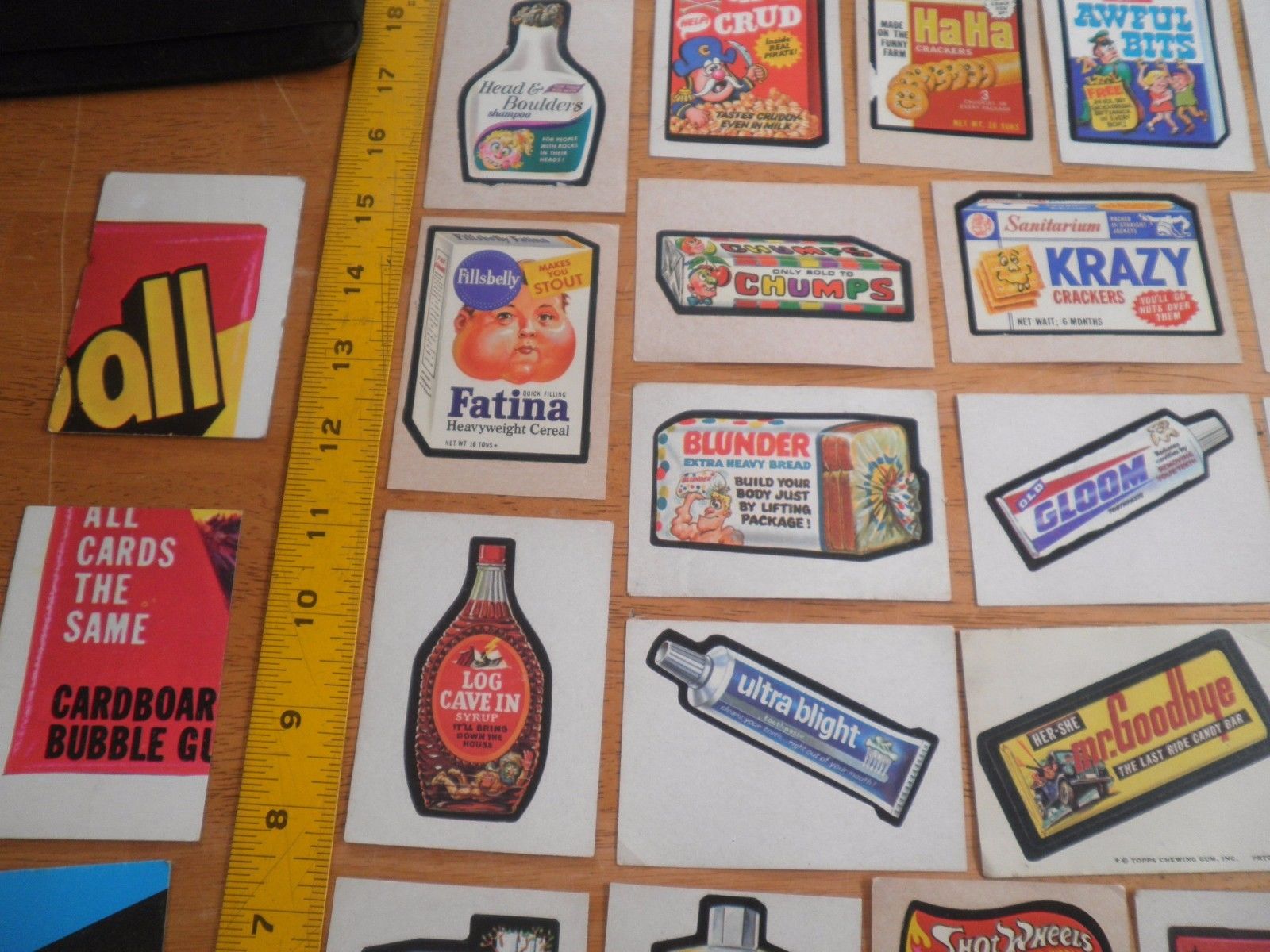 Wacky Packages 1970s 3rd series lot of 48 wacky packs stickers