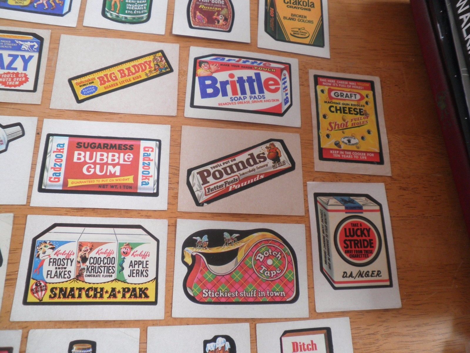 Wacky Packages 1970s 3rd series lot of 48 wacky packs stickers