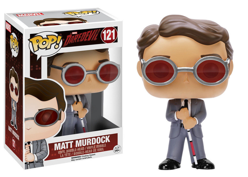 Funko Pop Marvel Daredevil: Matt Murdock Vinyl Bobble Head Action Figure Toy 121