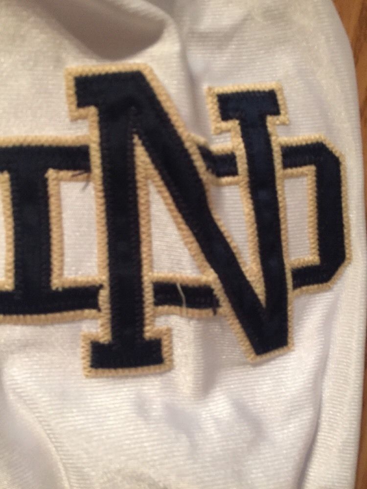 2001 GAME USED NOTRE DAME FOOTBALL AWAY JERSEY #19