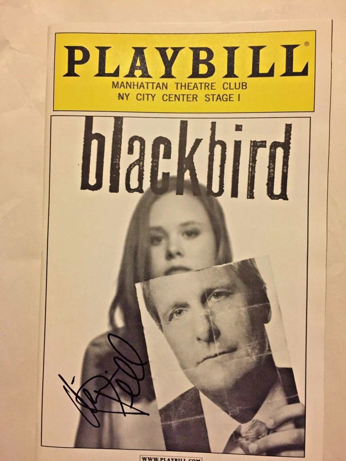 Blackbird May 2007 First Broadway Production Playbill SIGNED by Allison Pill