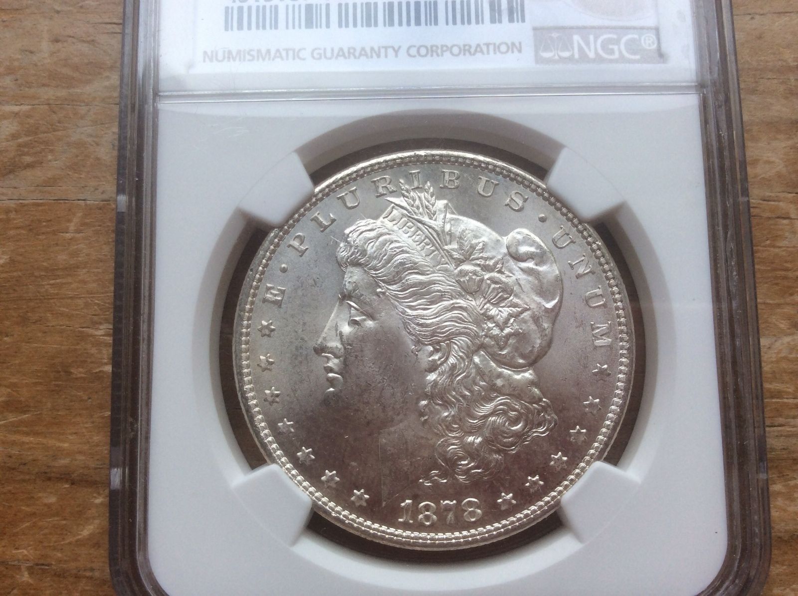 1878-S US Morgan Silver Dollar $1 - NGC MS63