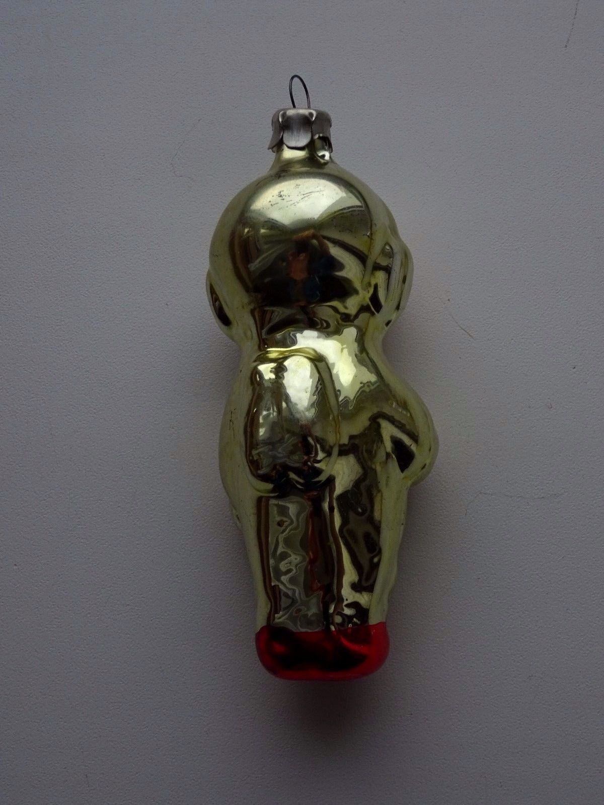 1960-70 Russian USSR Christmas glass ornament tree decoration Astronaut ,Space