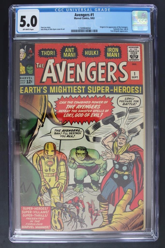 Avengers #1 - CGC 5.0 VG/FN -Marvel 1963- 1st App & ORIGIN (Iron Man Hulk Thor)!