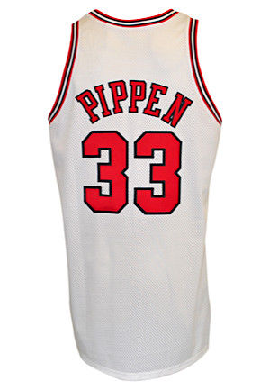 Bulls Scottie Pippen Game Used 1997-98 Championship Season Home Jersey w/ LOA